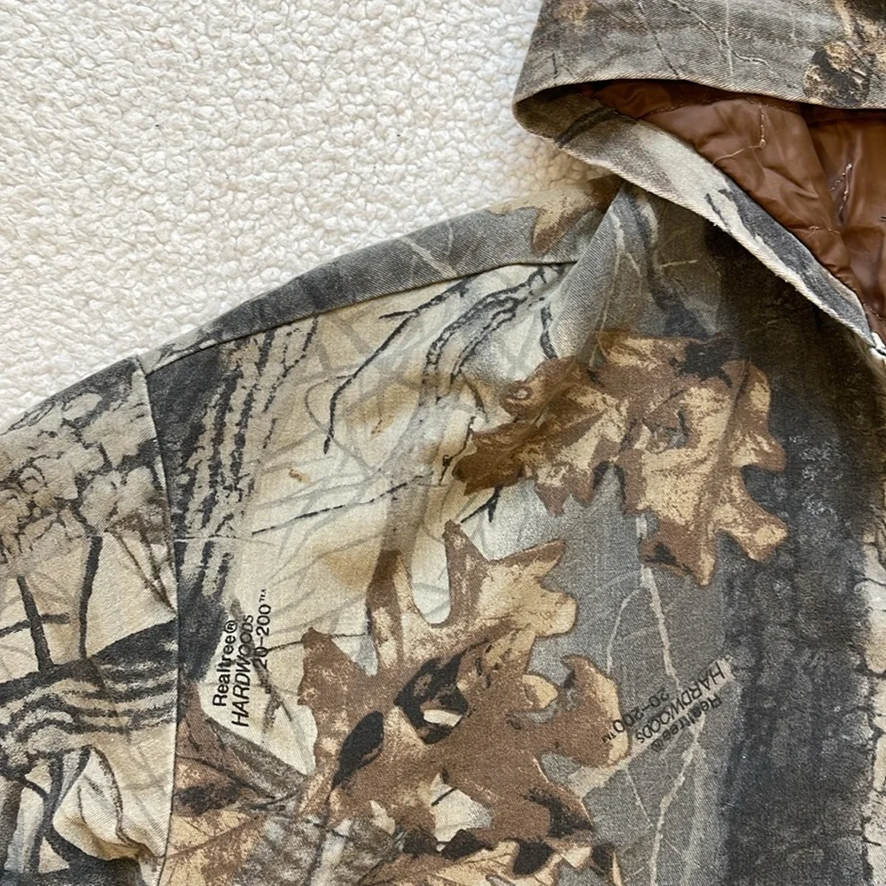 Vintage Swingster 90s Faded Real Tree Camo Button Up Jacket - Picture 3 of 7